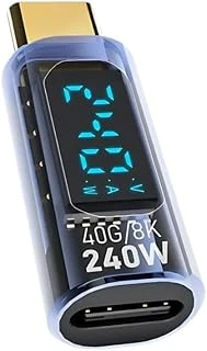 Coofbe Dijital Ekranlı 40Gpbs 240W Type-C To Type-C Dönüştürücü 8K 60Hz Type-C Hdmi̇ Şarj Data Hdmi̇ Çevirici ürün görseli 1