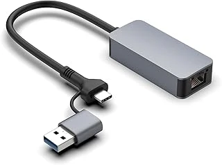 Coverzone Usb Type-C 2.5Gbps Ethernet Adaptörü – 10/100/1000/2500Mbps Hız Desteği, Windows Uyumu, Rj45 Bağlantı, Usb 3.0 & Type-C Portları, Harici Güç Kaynağına İhtiyaç Yok | Zr1144 ürün görseli 1