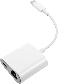 Coverzone Type-C To Ethernet Dönüştürücü Usb Ağ Adaptörü Usb C To Rj45 Çevirici Beyaz Renk Adaptör Zr669 ürün görseli 1