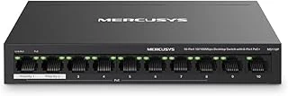 Mercusys Ms110P, 10-Port 10/100Mbps Desktop Switch With 8-Port Poe+ ürün görseli 1