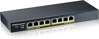 Zyxel 8 Port Gigabit Poe Switch | Managed | Masa/Duvar Montajı Fansız Tasarım | 70 W Bütçe Ile 8 Poe+ Bağlantı Noktası | Vlan, Igmp, Qos [Gs1900-8Hp] ürün görseli 1
