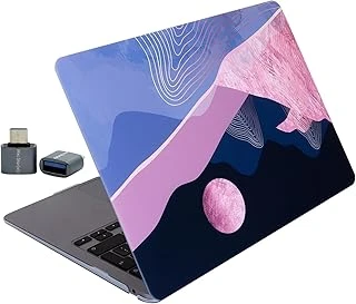Mcstorey Macbook Air 13 İnç Kılıf A2337 M1 Uyumlu A1932 A2179 Sert Koruyucu Hard Case Desenli Mat Kapak Çizilme Darbe Koruma Pembe ürün görseli 1