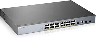 Zyxel Gs1350-26Hp 24 Port 10/100/1000 24Xpoe 375W +2Sfp Yonetilebilir Switch ürün görseli 1