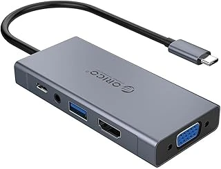 Orico Type-C To Usb 3.0 Hdmi Vga Aux Pd Çoklayıcı Dönüştürücü Hub ürün görseli 1