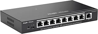 Ruijie Reyee 9 Port Rg-Es209Gc-P 10/100/1000 Yönetilebilir 8X Poe Poe+ Switch (120W) ürün görseli 1