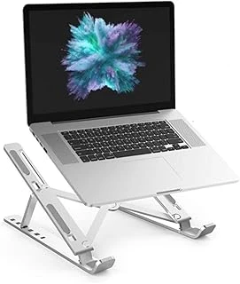 Teknosepetim Macbook Laptop Bilgisayar Standı Notebook Özel Yükseltici Stand Tablet Tutucu Ayarlı Metal Metal Stand ürün görseli 1