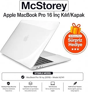 Mcstorey Macbook A2141 Uyumlu Kristal Tpu Sert Kılıf 16 Inç 2019 Touch Bar Şeffaf Koruma Koruma Şeffaf ürün görseli 1
