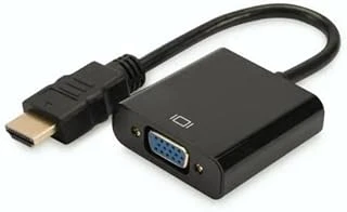 Sanec Hdmi To Vga Kablo Çevirici Dönüştürücü Görüntü Siyah ürün görseli 1