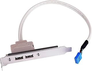 Lunatic 8150 Anakart 9 Pin Pci Kasa İçi Usb 2 Port Kablosu Hub Çoklaycı. Giriş Anakart Üzerindeki 9-Pin Usb 2.0 Header-Çıkış2X Usb 2.0 Type-A Dişi (Arka Panelde) ürün görseli 1