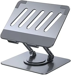 Coverzone 360 Derece Döner Taşınabilir Katlanabilir Folding Alüminyum Notebook Stand Alüminyum Ayarlanabilir Açı Katlanabilir Portatif 11 Inç 17 İnç Dizüstü Bilgisayar Laptop Stant | Wg3 ürün görseli 1