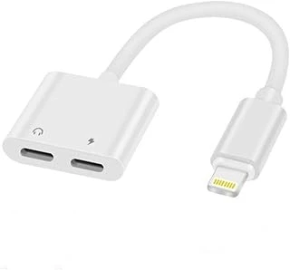 Coverzone Lightning To Lightning Şarj Kulaklık Adaptörü Çift Girişli – Aynı Anda Şarj Müzik Dinleme – Arama Destekli Ses Dönüştürücü Iphone X 11 12 13 14 Uyumlu Ios 13 Üzeri Uyumlu | Mh033 ürün görseli 1