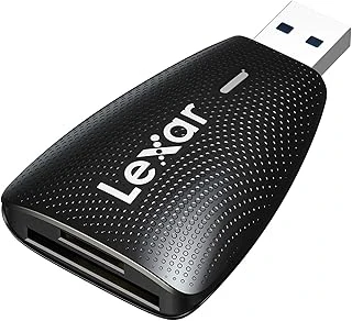 Lexar Çoklu Kart 2'Si 1 Arada Usb 3.1 Okuyucu, Uhs-I Uhs-Ii Sd/Micro Sd Kart Için 312 Mb/Sn'Ye Kadar, Usb 3.0/2.0 Ile Uyumlu, Yüksek Hızlı Aktarımlı Kompakt Taşınabilir Kart Okuyucu (Lrw450Ubamzn) ürün görseli 1