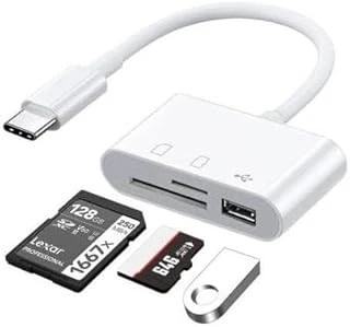 Usb Type C To Sd Microsd Tf Kart Okuyucu Usb 3In1 Çevirici Dönüştürücü Adaptör ürün görseli 1