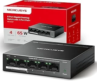 Mercusys Ms105Gp, 5-Port Gigabit Desktop Switch With 4-Port Poe+ ürün görseli 1