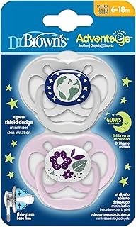 Dr. Brown'S Advantage Yalancı Emzik Gece Parlayan Mor Doğa - 2. Evre Pembe, 2'Li ürün görseli 1