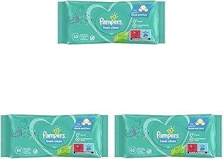 Pampers Fresh & Clean Islak Bebek Mendili, 1 Paket, 52 Islak Mendil 3Lü Paket ürün görseli 1