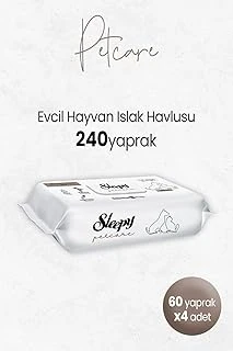 Sleepy Petcare Evcil Hayvan Islak Havlusu 60'Lı X 4 Adet ürün görseli 1