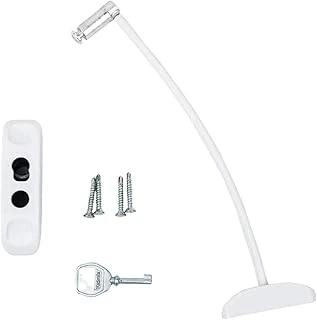 Çelik Halatlı Kablolu Pvc Pencere Emniyet Çocuk Güvenlik Kilidi Deaks (1, Beyaz) ürün görseli 1