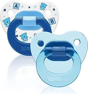 Wee Baby 2’Li Damaklı Emzik No:1 - Erkek ürün görseli 1
