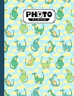 Photo Album: Dragons Album, Large Photo Albums With Writing Space Memo, Extra Large Capacity Picture Album, Family, Baby, Wedding, Photo Book, 120 Pages, Size 8.5" X 11" By Ludmila Breuer ürün görseli 1