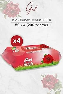 Sleepy Gül Kokulu Islak Bebek Havlusu 50 X 4 Adet (200 Yaprak) ürün görseli 1