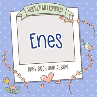 Herzlich Willkommen Enes - Baby Buch Und Album: Personalisiertes Babybuch Und Babyalbum, Geschenk Zu Schwangerschaft Und Geburt, Baby Name Auf Dem Cover ürün görseli 1