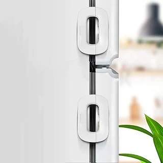 Xspring Buzdolabı Kilidi, Çocuklar Için 2 Adet Buzdolabı Kilidi, Beyaz Çocuk Korumalı Dolap Kilitleri, Çocuklar Için Buzdolabı Kilidi, Köşelere Takılır, Dolap Kapısı Çekmece Dolabı Için Kullanılır ürün görseli 1