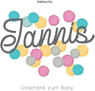 Jannis - Geschenk Zum Baby: Personalisiert Zu Schwangerschaft, Babyparty Und Geburt: Album Und Babybuch Zum Eintragen ürün görseli 1