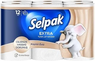 Selpak Extra Kaşmir Katkılı Tuvalet Kağıdı 12'Li ürün görseli 1