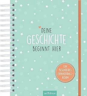 Deine Geschichte Beginnt Hier: Ein Erinnerungsalbum Und Wunderschönes Geschenk Zur Geburt ürün görseli 1