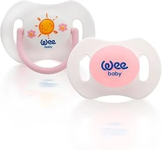Wee Baby 2'Li Gece Gündüz Emzik No:1 (Saklama Kabı Hediyeli) - Pembe ürün görseli 1