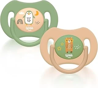 Wee Baby Duo Simetrik Uçlu Silikon Emzik 0-6 Ay ürün görseli 1