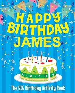 Happy Birthday James : The Big Birthday Activity Book: Personalized Books For Kids ürün görseli 1