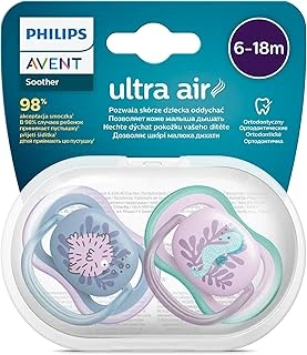 Air Emzik, Kız Bebekler Için 6-18 Ay, 2’Li Paket, Ortodontik Silikon, Geniş Hava Delikli, Mikrodalga Sterilize Edilebilir, Bpa İçermez, Taşıma Kutulu, Scf085/61 ürün görseli 1
