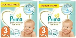 Bebek Bezi Care 3 Beden 144 Adet Midi Aylık Fırsat Paketi & Bebek Bezi Care 3 Beden 52 Adet Midi Paket ürün görseli 1