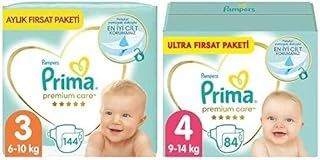Bebek Bezi Care 3 Beden 144 Adet Midi Aylık Fırsat Paketi & Bebek Bezi Care 4 Beden 84 Adet Maxi Fırsat Paketi ürün görseli 1