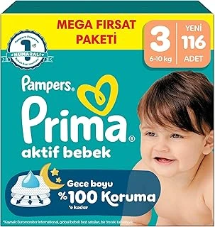 Aktif Bebek Mega Fırsat Paketi 3 Beden 116 Adet ürün görseli 1