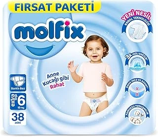 Molfix Extra Large 6 Beden Bebek Bezi, 38 Adet ürün görseli 1
