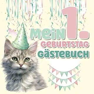 Mein 1. Geburtstag - Gästebuch: Schönes Erinnerungsalbum Zum Eintragen | Fotoalbum Als Geburtstagsgeschenk Für Babies ürün görseli 1