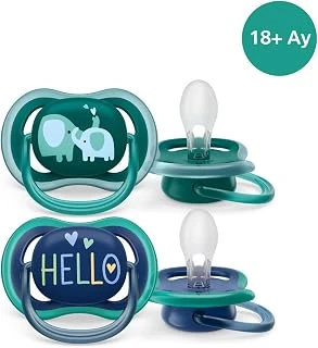 Air Emzik, Ay+, Erkek Bebekler Için, 2’Li Paket, Ortodontik Silikon, Geniş Hava Delikli, Mikrodalga Sterilize Edilebilir, Bpa İçermez, Scf349/18 ürün görseli 1