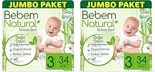 Bebem Bebek Bezi 3 Beden Midi 34 Adet 2Li Paket ürün görseli 1