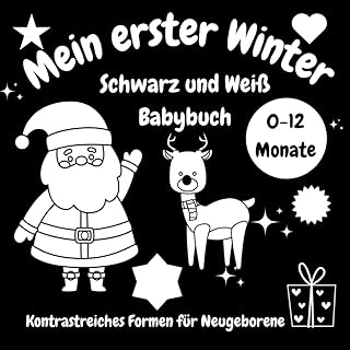 Mein Erster Winter Schwarz Und Weiß Babybuch Kontrastreiches Formen Für Neugeborene 0-12 Monate ürün görseli 1
