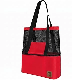 Kamp Ayısı® Thermo Bag - Sıcak/Soğuk Termal Korumalı Kamp, Piknik, Plaj Çantası 16+22= 38 Lt Kırmızı ürün görseli 1