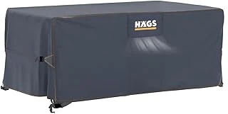 Haegs Bahçe Mobilyası Örtüsü, 150-90-74Cm, Ağır Hizmet Oxford Kumaş, Su Geçirmez, Dış Mekan Veranda Masa Örtüsü, Havalandırmalı Masa Sandalye Koruma Kılıfı Gri ürün görseli 1