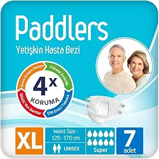 Paddlers Yetişkin Hasta Bantlı Bez X-Large 7 Adet - Deneme Paketi, Emici ürün görseli 1
