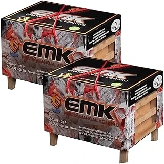 Emk Pratik Mangal Kömürü, 2 Kg X 2 Adet, Barbekü Mangal Için ürün görseli 1