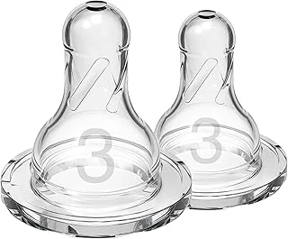 Dr. Brown'S 3. Seviye Dar Ağız Silikon Biberon Emziği, İkili Paket ürün görseli 1