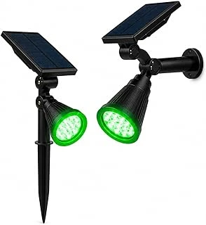 Forlife Yeşil Led Spot Güneş Enerjili Bahçe Aydınlatma Lambası, Fotoselli, Spike Aplik, 18W Su Geçirmez Dış Mekan Solar Lamba, Ağaç, Veranda, Garaj, Havuz, Duvar Zemin Montajına Uygundur 42 Cm ürün görseli 1