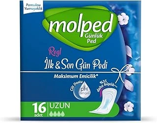 Molped Regl İlk & Son Gün Pedi Uzun Günlük Ped (1 X 16 Adet) ürün görseli 1