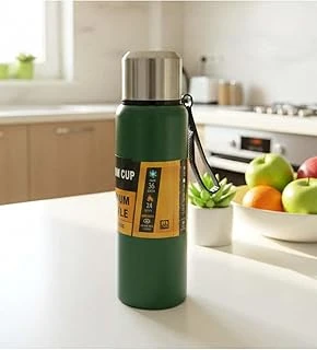1000 Ml Çelik Termos, Yeşil ürün görseli 1